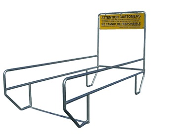Model 1000 Double Wide Shopping Cart Corrals